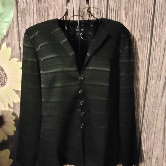 Leslie Fay Black Blazer - Picture 1 of 9